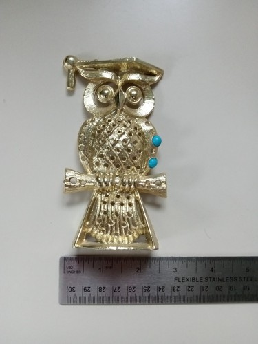 Gold colored owl - gold,
