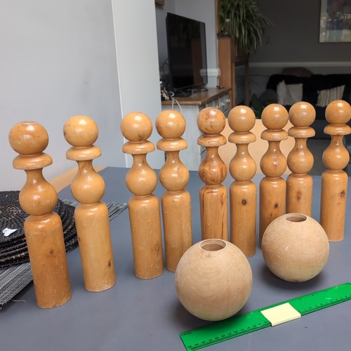 Vintage wooden piece - vintage, bowling