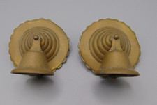 PAIR OF VINTAGE BEEHIVE BELL ROSETTES HORSE BRASS BRIDLE