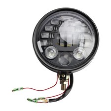 Multifunctional Beam Headlight Lamp Custom Black #82 For Racer Bobber Chopper