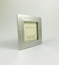 English Pewter Thurlestone Design Miniature Photo Frame Made in England