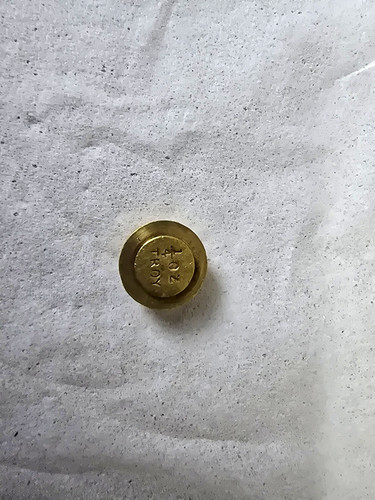 Antique brass scale weights - brass,
