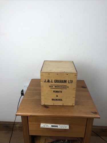 Vintage wooden tea chest - tea,