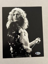 Robert Plant autographed