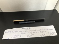 Vintage Sheaffer Sentinel Lacquered Black Fountain Pen with Cartridge