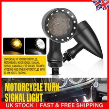 2x Amber White Motorcycle