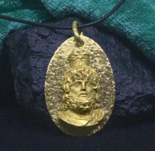 Serapis bronze pendant - serapis,