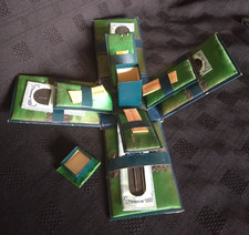 Victorian Hand Crafted Decoupage Sewing Thread Box with Pin Cushion