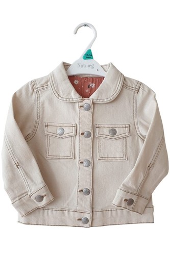 Baby girls cream denim - girls, jacket