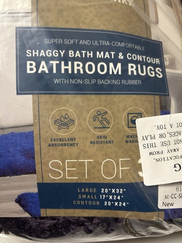 Shaggy bath mat contour rugs - &,