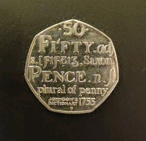 Johnsons dictionary 50p 2005 - dictionary,