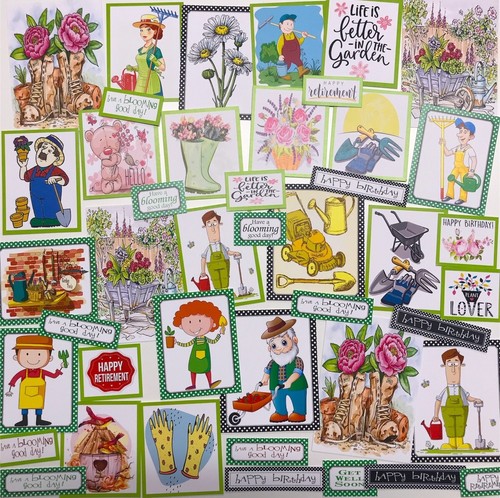 Large set gardening themed - large, of