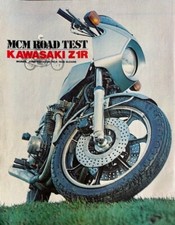KAWASAKI Z1R ORIGINAL 1978 ROAD TEST + 3 PAGE ADVERT + MAGAZINE COVER (8 PAGES)