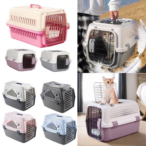 Portable plastic pet carrier - pet,
