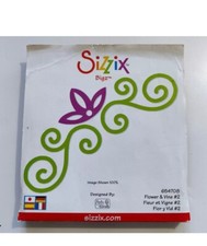 Sizzix Originals Die Flower & Vines #2 Bigz Die Discontinued Rare  