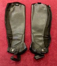 Saxon Black Faux Leather