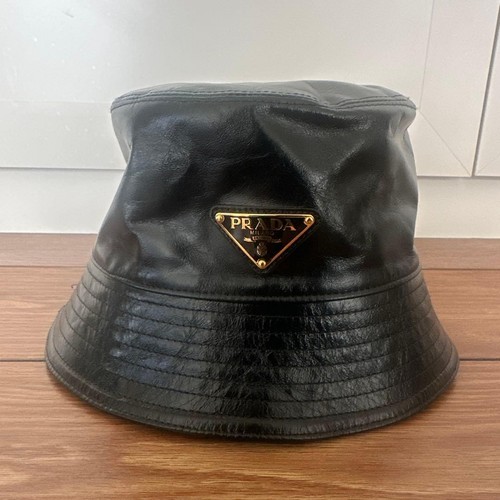 Authentic prada black bucket - prada,