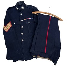 Post War Royal Marine Sergeants Service Dress Uniform And Ribbons
