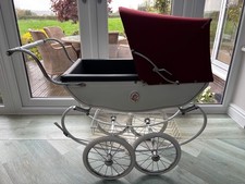 Silver Cross Dolls Pram - Refurbished with new tyres and basket
