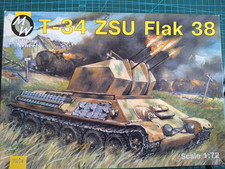 MILITARY WHEELS 1:72 SCALE T-34 ZSU FLAK 38 MODEL KIT (SEE PICTURES).