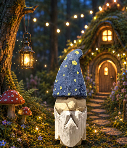 Handcarved wizard blue - wizard,