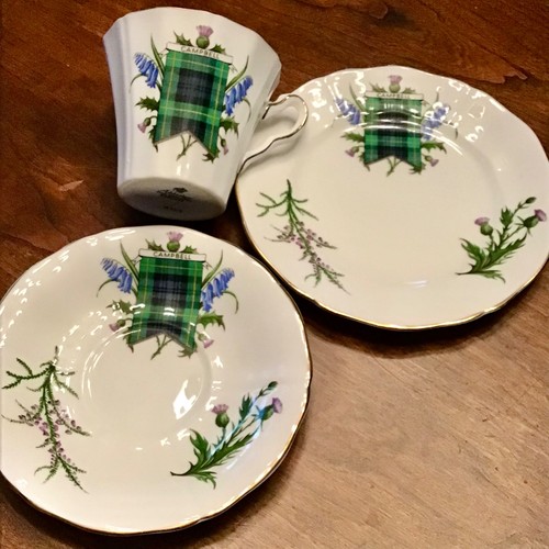 Adderley fine china trio - adderley,
