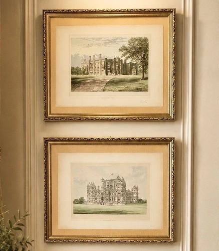 Antique original prints framed - prints,