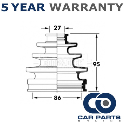 Joint boot set front - joint, outer