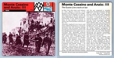 Monte Cassino & Anzio : III 1944 War On Land WW2 Edito-Service SA 1977 Card