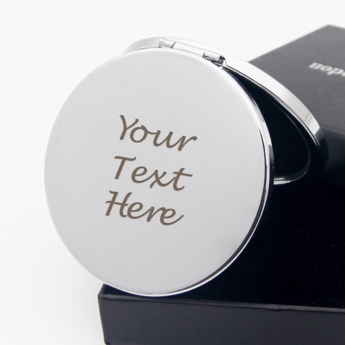 Personalised compact mirror - personalised,