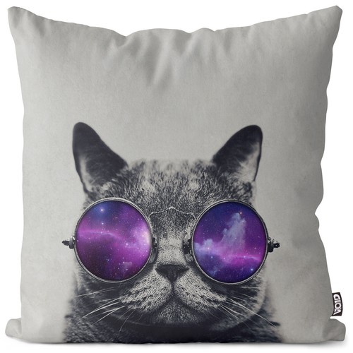Chilled cat cushion cover - cat,