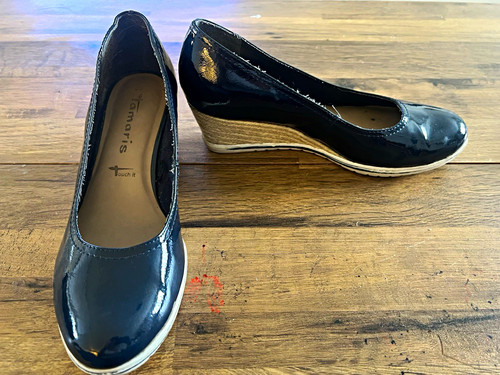 Tamaris touch navy patent - navy,