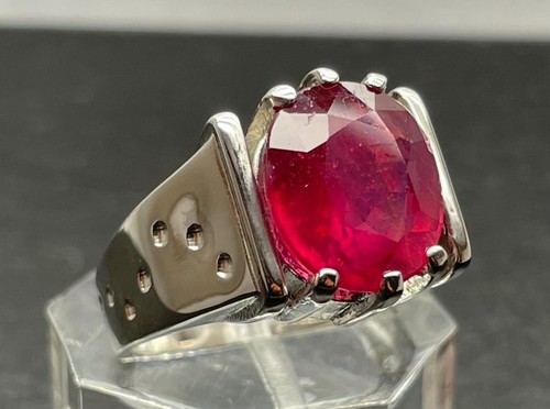 Mined red ruby - mined, .925