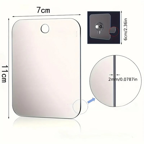 Fogless shaving mirror - mirror, anti