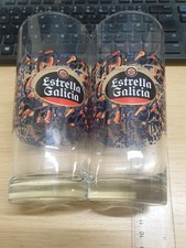 Estrella Galicia Pint Glass X 2 JUST £10.75 FREE POST