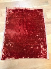 Antique mohair bear making fabric velvet mohair pile red/ burnt orange 60x76 cms