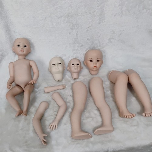 Vintage porcelain doll parts - porcelain,