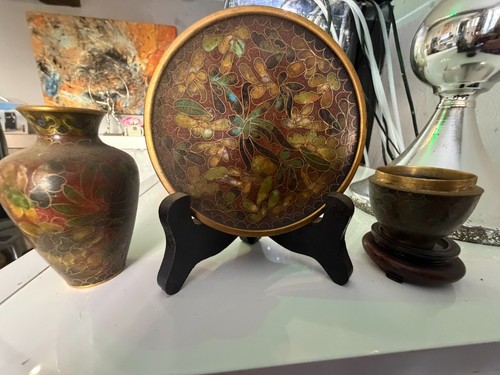 Small antique plate wood - antique, on