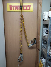 Twin Fall Arrest Lanyard Scaffold Hook Roofing Harness 1.5m Double Scaffolding