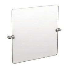 SwirlÂ® Square Chrome Plated Mirror