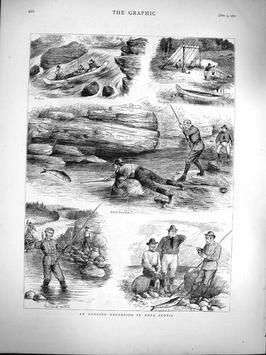 Original old antique print - original,