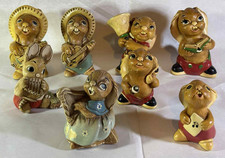 Pendelfin Rabbits Stoneware - 8 Music Figures-Jingle/Rocky/Clanger/Solo/Rolly