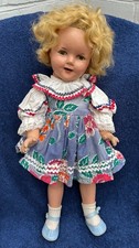 18" TALL SHIRLEY TEMPLE COMPOSITION DOLL BY IDEAL