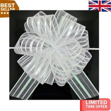 Versatile 6-Inch White Organza