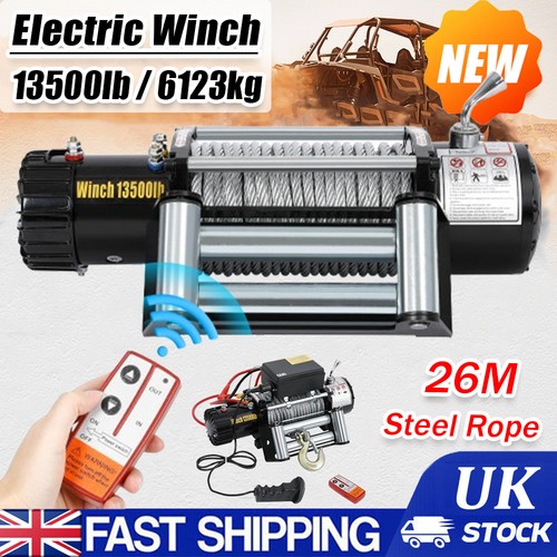 Electric winch 12v 13500lb - electric,
