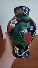 Country Craft Collection Tube-lined Pottery Vase by Anne Rowe  Art Nouveau Style