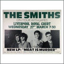 The Smiths James 1985 Liverpool Royal Court Concert Poster (UK)