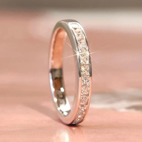 Half eternity 25ct - 0.25ct, princess
