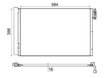 AC Condenser MAHLE Fits BMW
