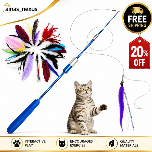 Teaser wand cat - cat, interactive